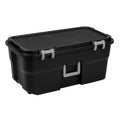22 Gallon Black Wheeled Plastic Storage Trunk Z76877