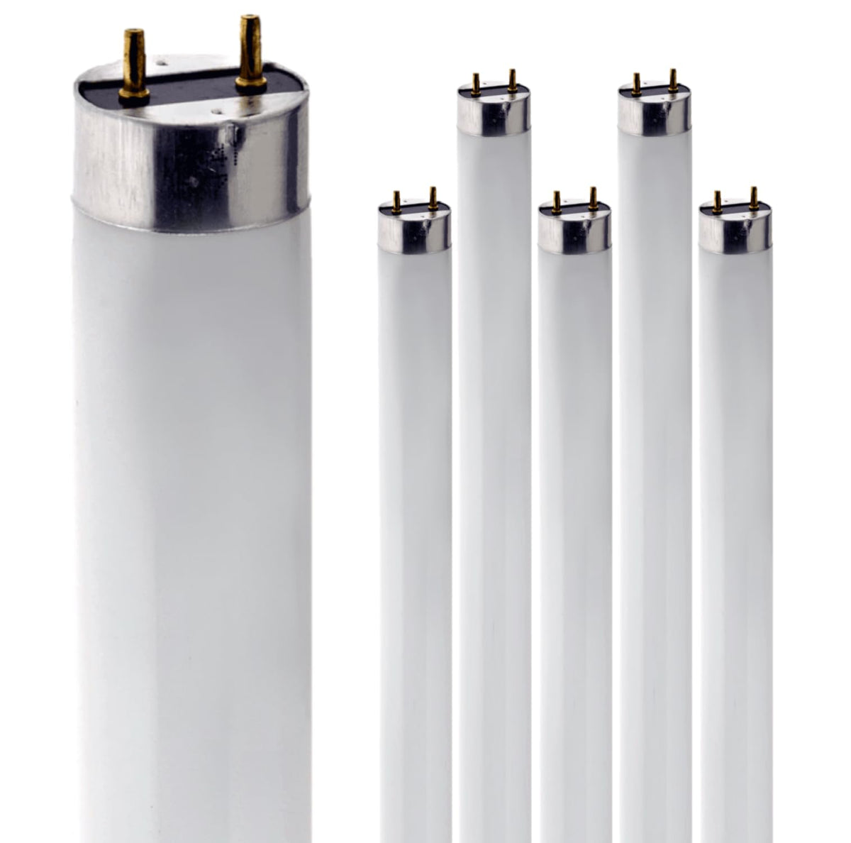 24 Inch T8 Fluorescent Tube Light Bulb 17W 2700K Warm White G13 Bi-Pin Base Pack of 6 E5760