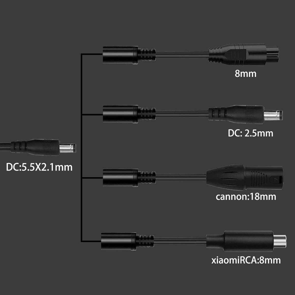 42V 2A Electric Scooter Charger with 4 Plugs C2243