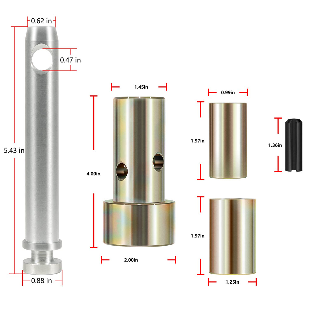 Quick Hitch Bushing Kit with Top Link and Lynch Pin D4123