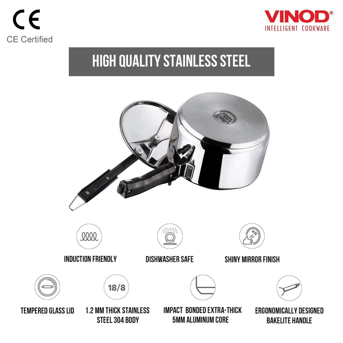 3 Liter Stainless Steel Pressure Cooker A8015