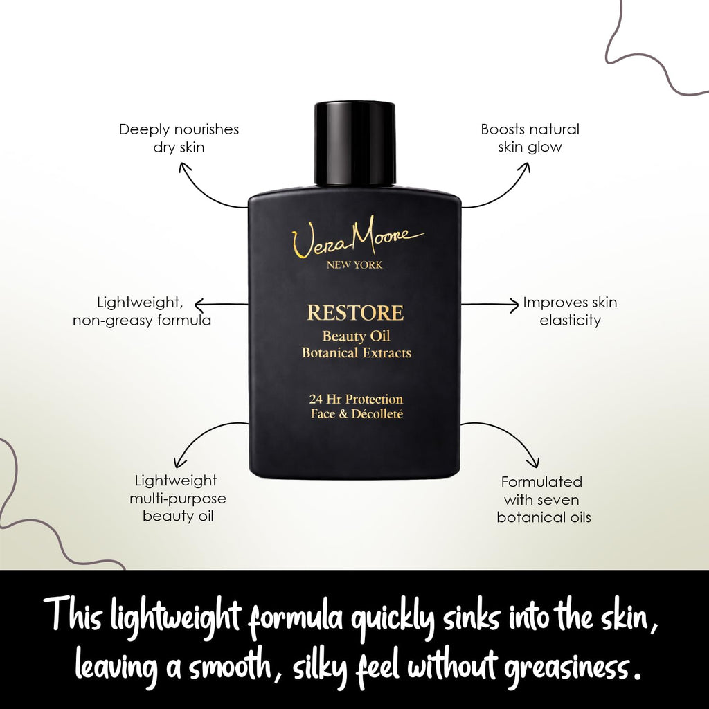 Face and Decollete Beauty Oil with Jojoba and Marula Oils, 1 oz I484416