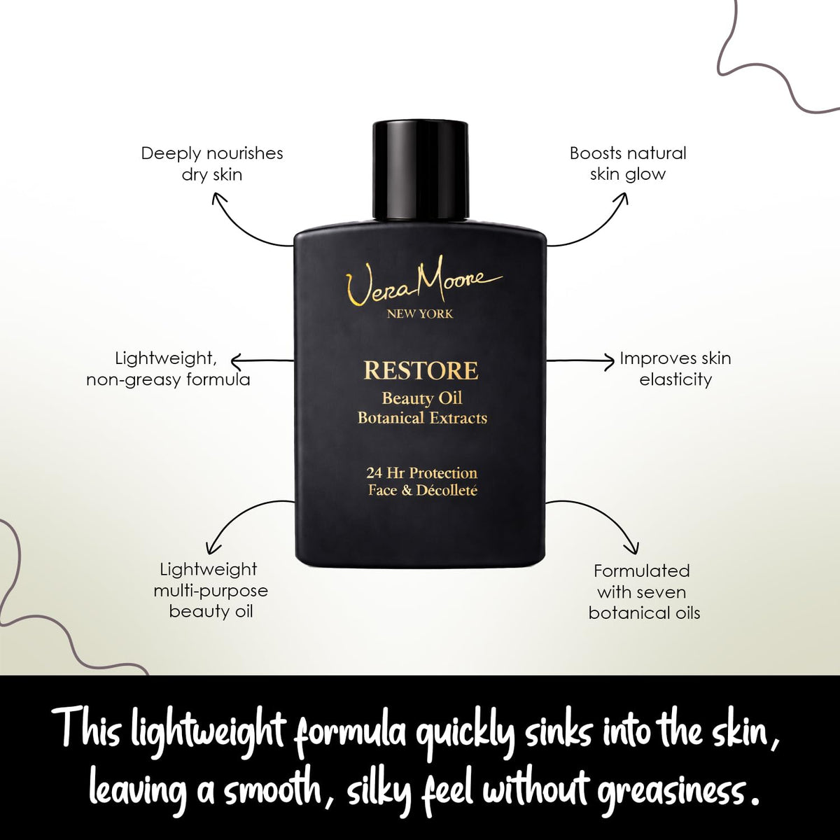Face and Decollete Beauty Oil with Jojoba and Marula Oils, 1 oz I484416