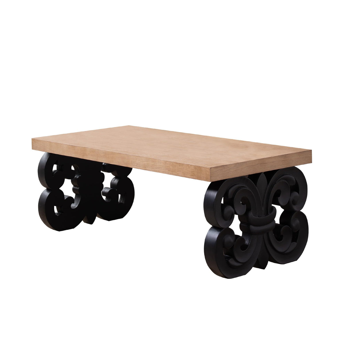 Rectangle Coffee Table with Wood Top Z911043