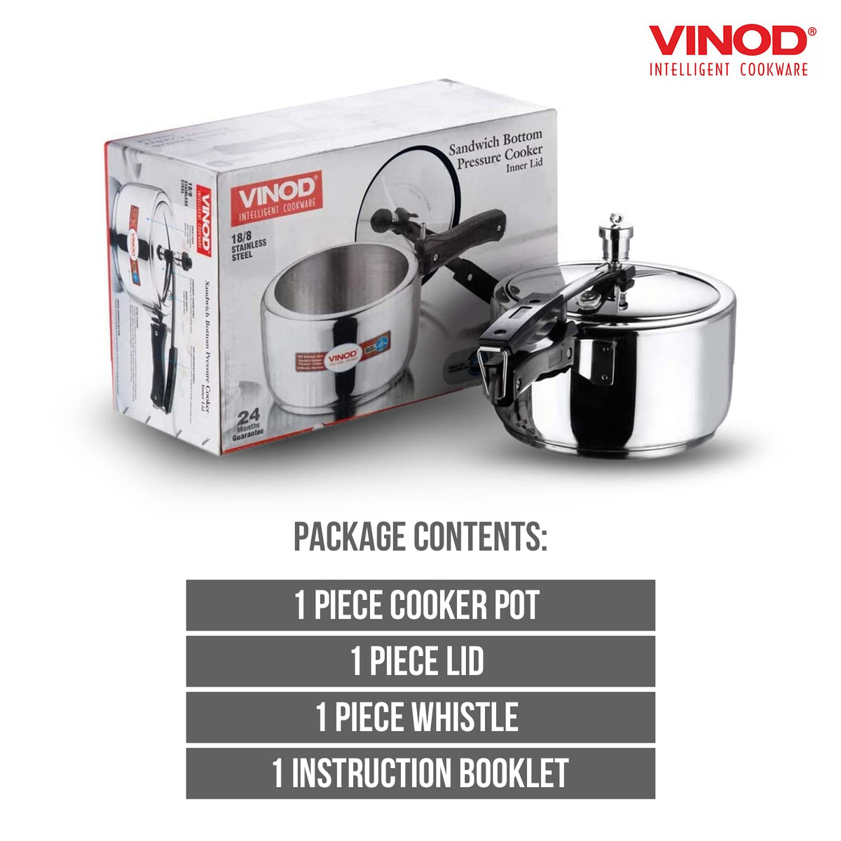 3 Liter Stainless Steel Pressure Cooker A8015