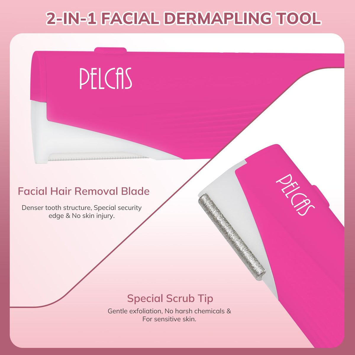 Electric Dermaplaning Tool Kit with LED J87303