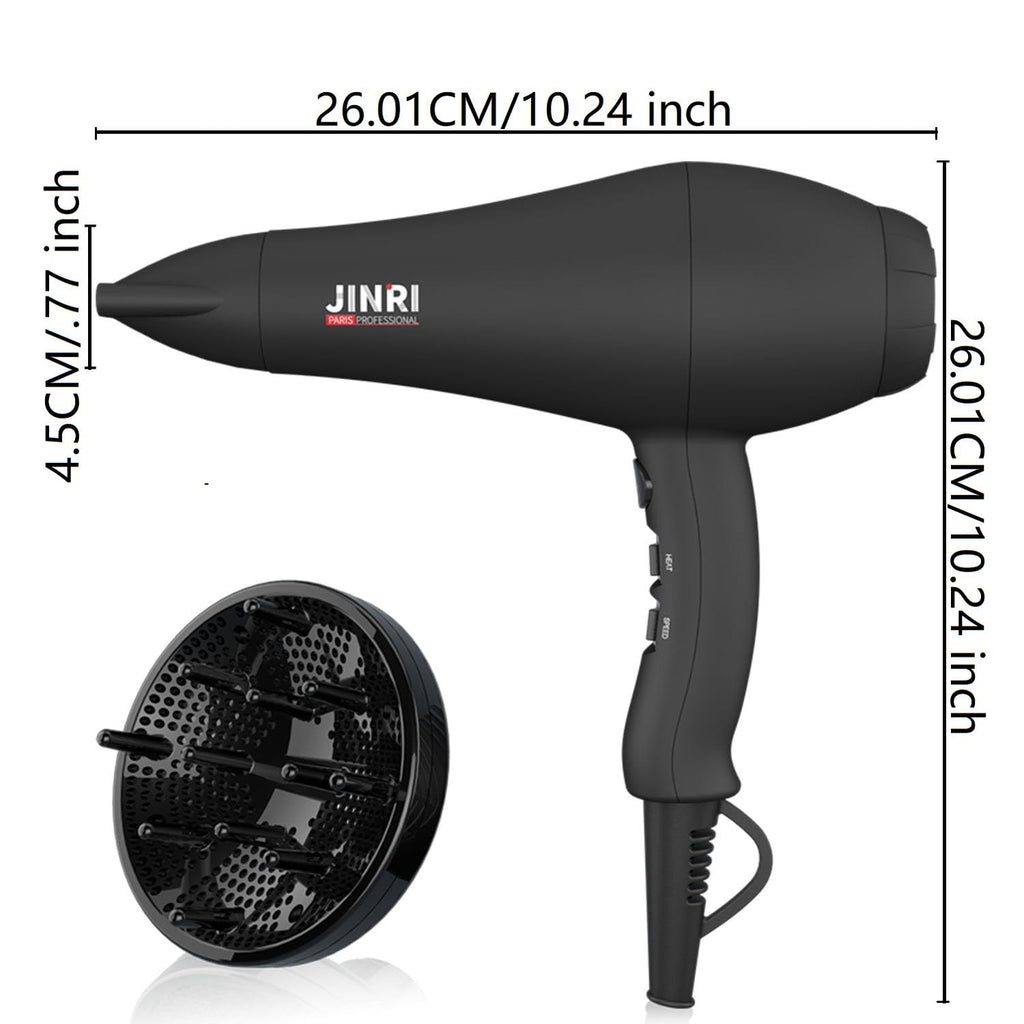 1875W Ionic Hair Dryer with Diffuser and Concentrator E206848