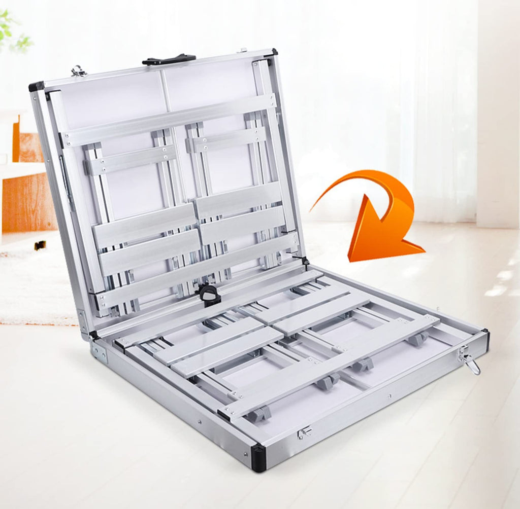 Portable Adjustable Height Aluminum Alloy Camping Table with 4 Stools V6651