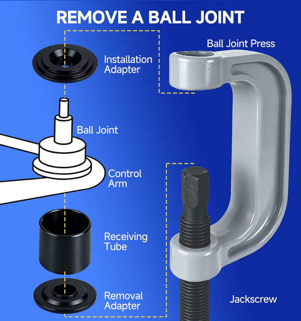 10PC Ball Joint Press Kit & Removal Tool K9440