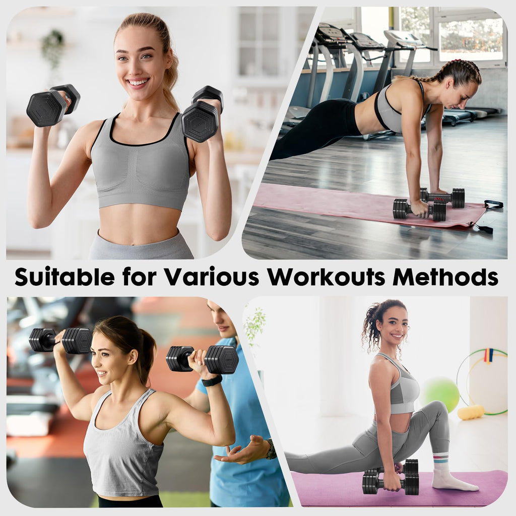 Adjustable Dumbbell Set 2lb 3lb 4lb 5lb I701