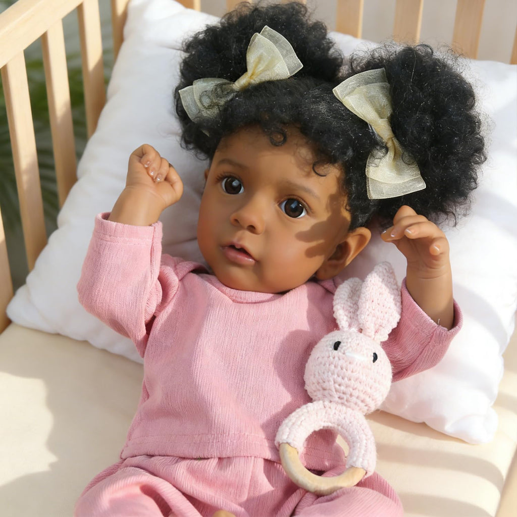 20 Inch Realistic Newborn Baby Doll in Pink Outfit V326