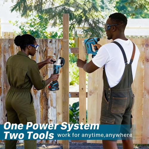 2-in-1 Cordless Nail Gun with Angle Grinder E836