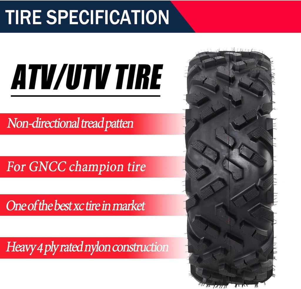 19X7-8 Set of 2 Tubeless ATV Tires Y658919