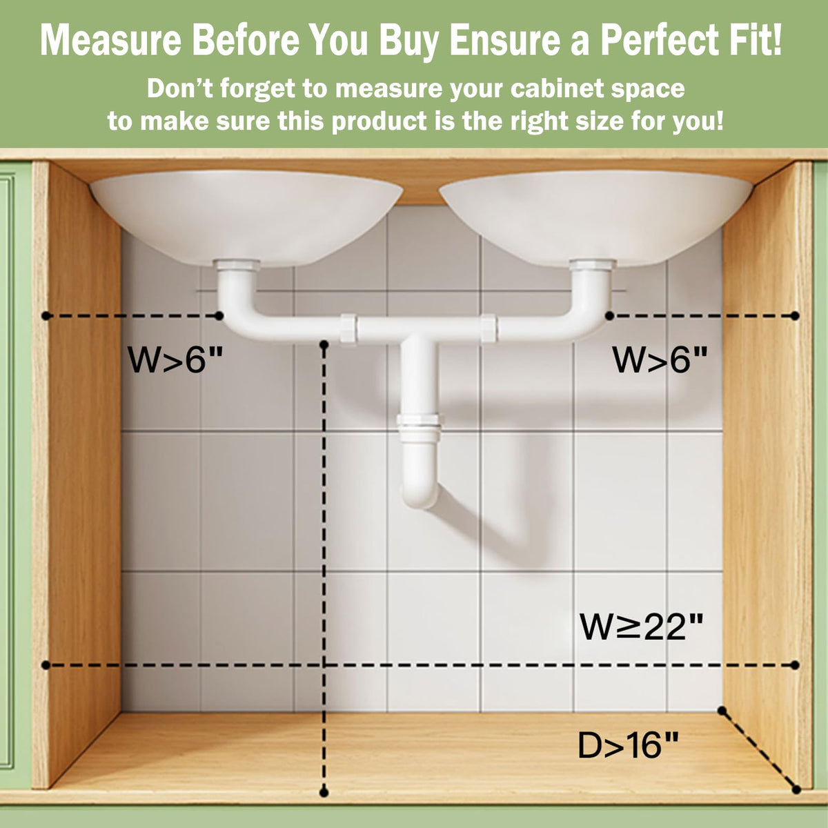2-Pack 3-Tier Pull Out Under Sink Organizer Q249524