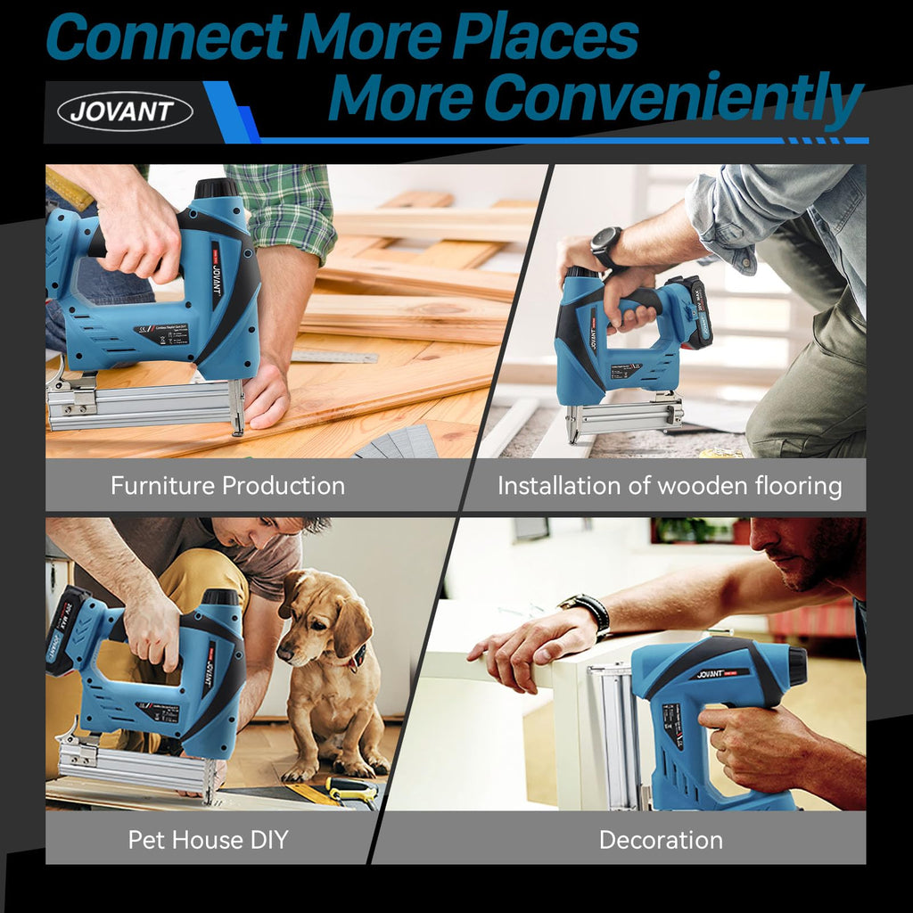 2-in-1 Cordless Nail Gun with Angle Grinder E836