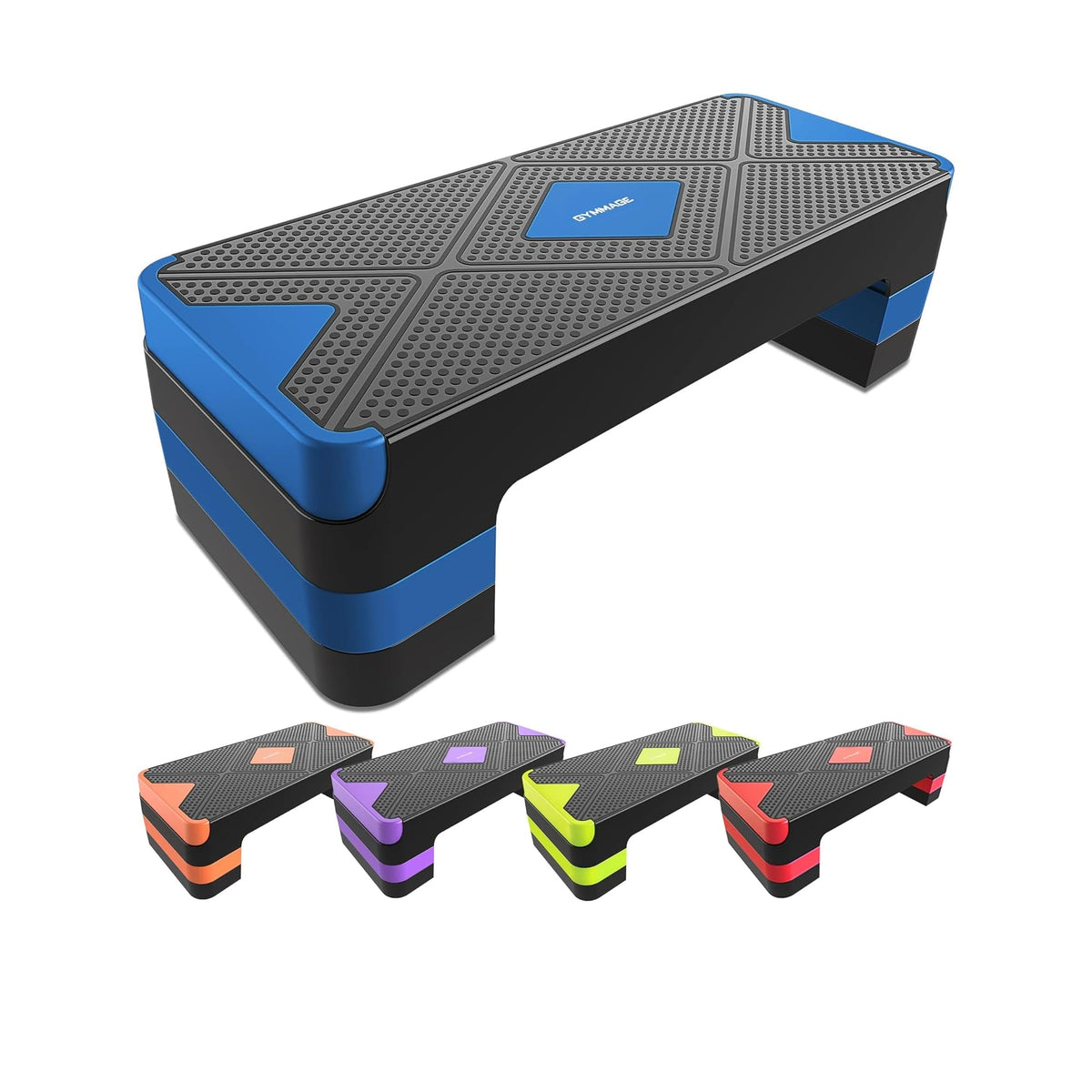 Adjustable Aerobic Exercise Step with 4” 6” 8” Risers C94582