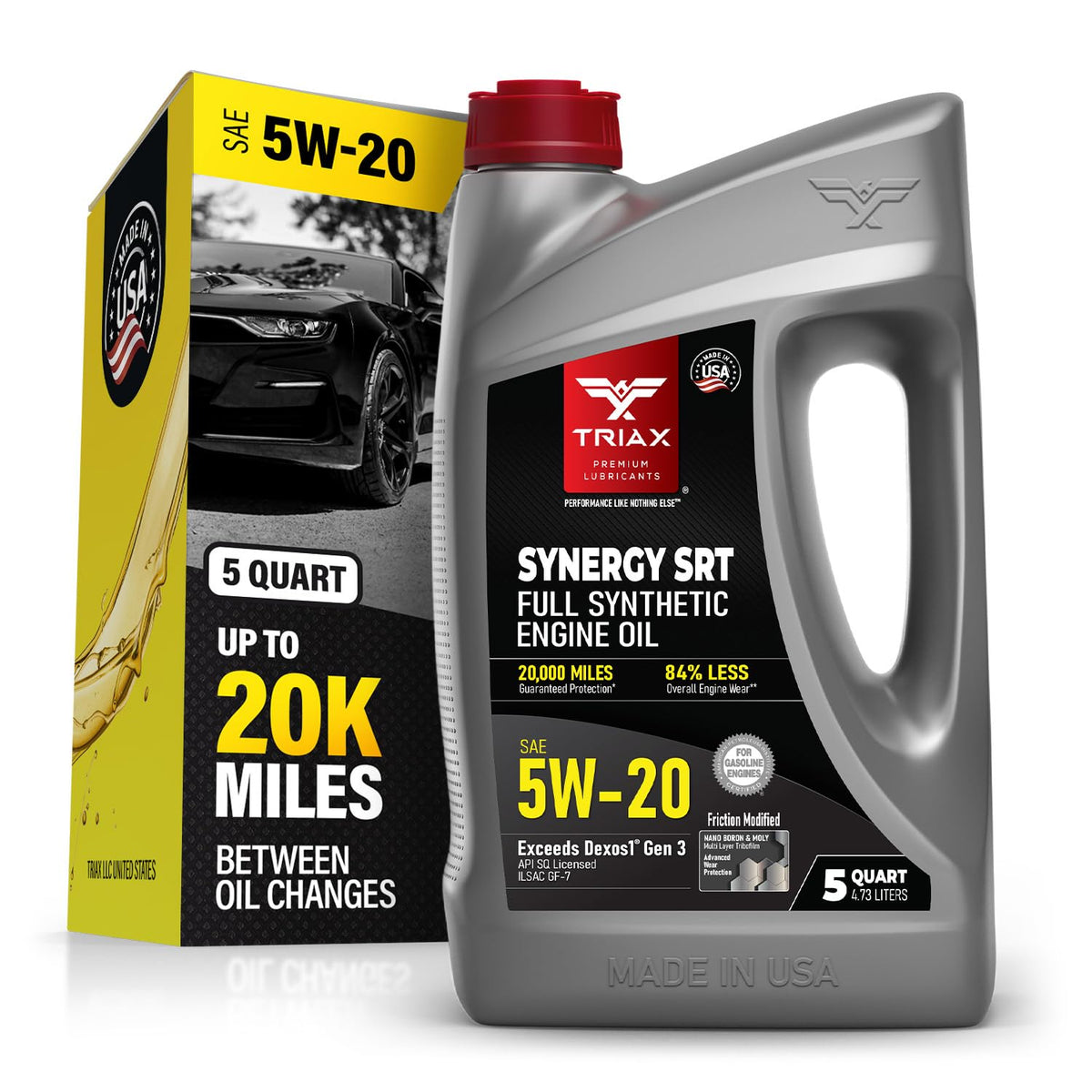 5W-20 Full Synthetic Engine Oil 5 Quart O7159