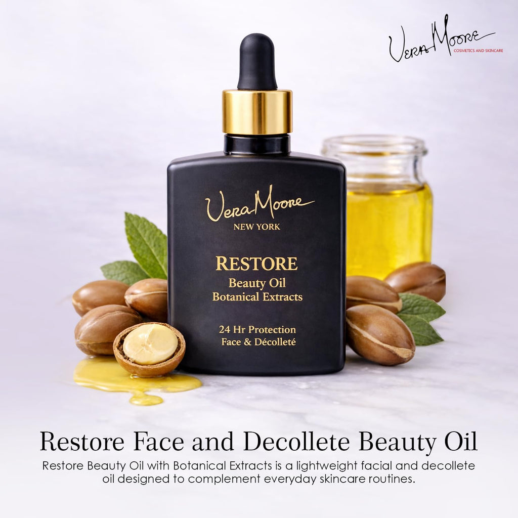 Face and Decollete Beauty Oil with Jojoba and Marula Oils, 1 oz I484416