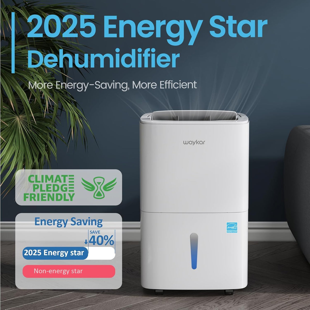 80 Pints Energy Star Dehumidifier with Drain Hose I30737