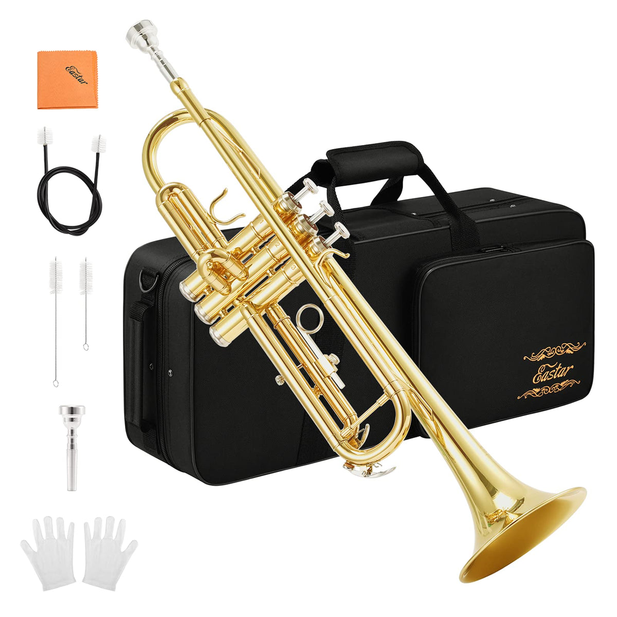 Bb Standard Trumpet Set with Hard Case and 7C Mouthpiece Q45437