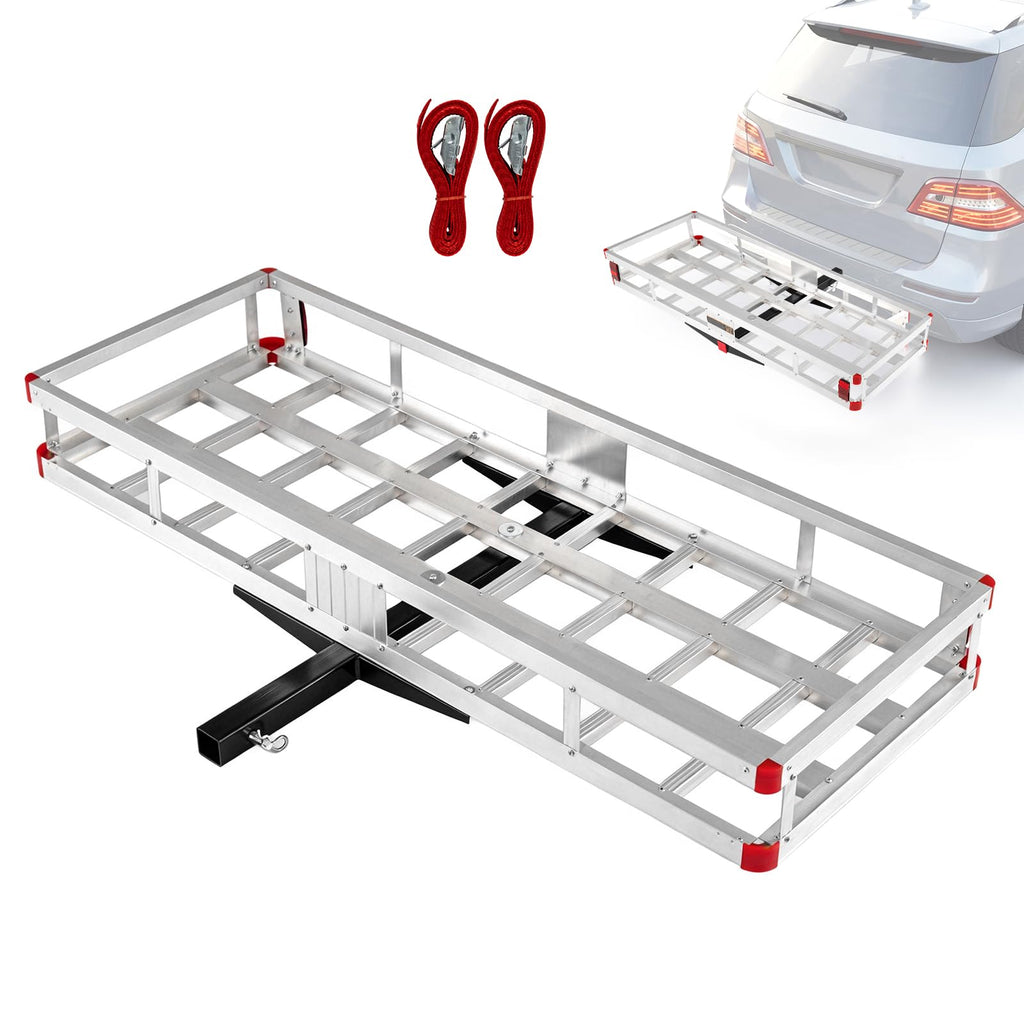 Aluminum Hitch Mount Cargo Carrier with 500LBS Capacity S365815