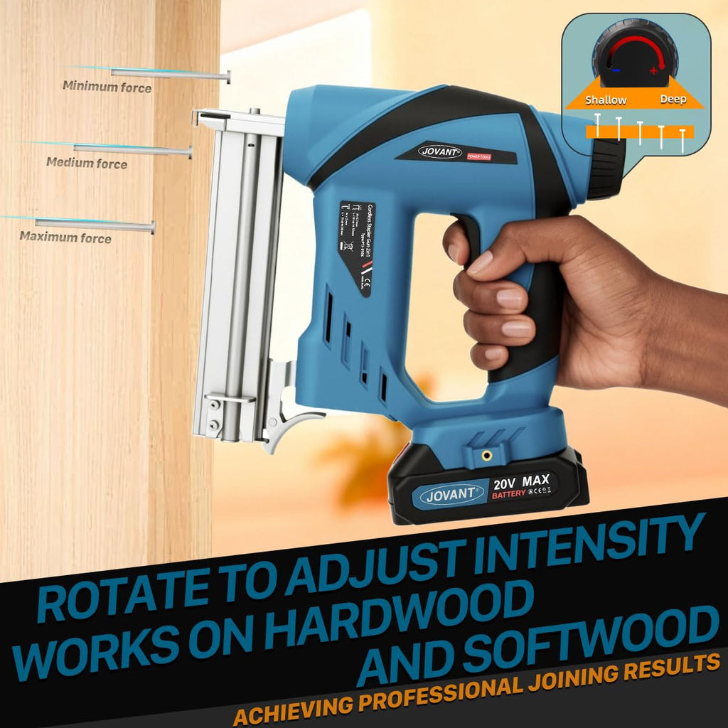 2-in-1 Cordless Nail Gun with Angle Grinder E836