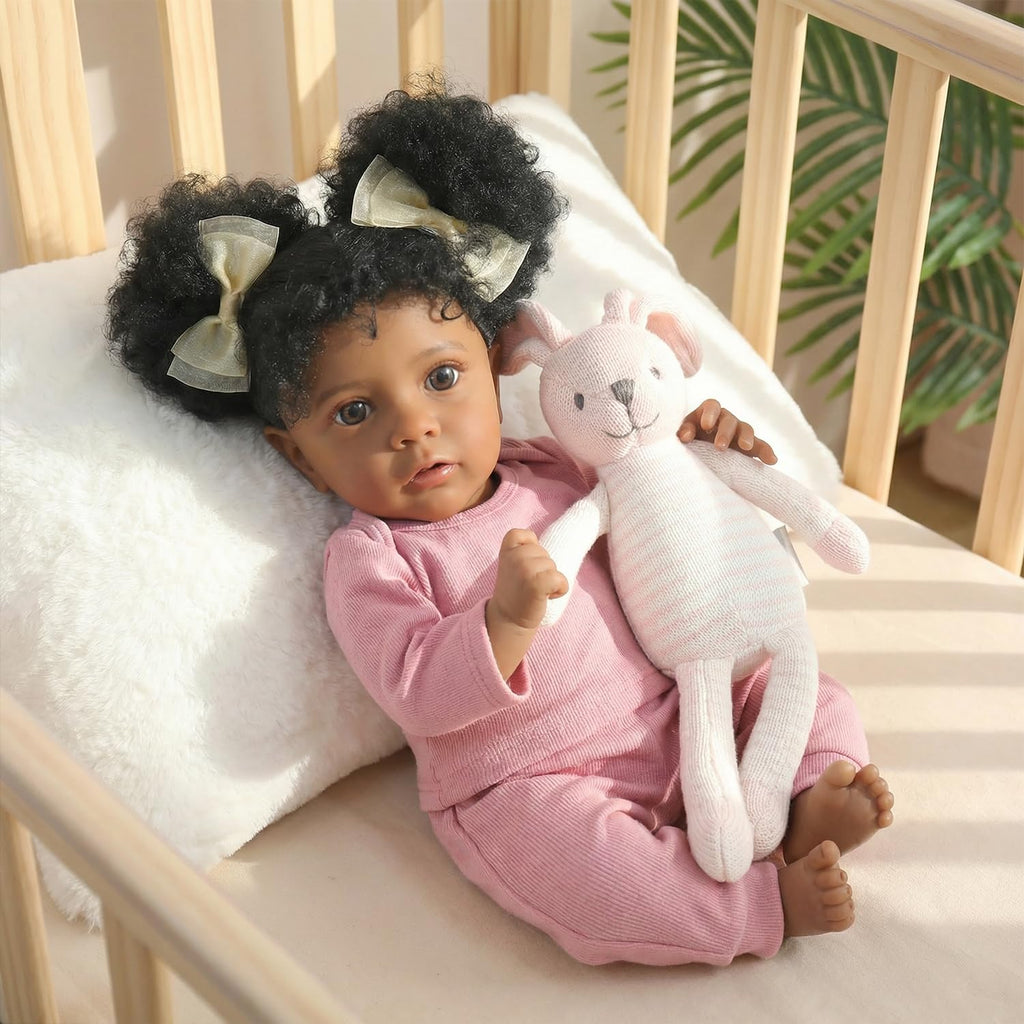 20 Inch Realistic Newborn Baby Doll in Pink Outfit V326