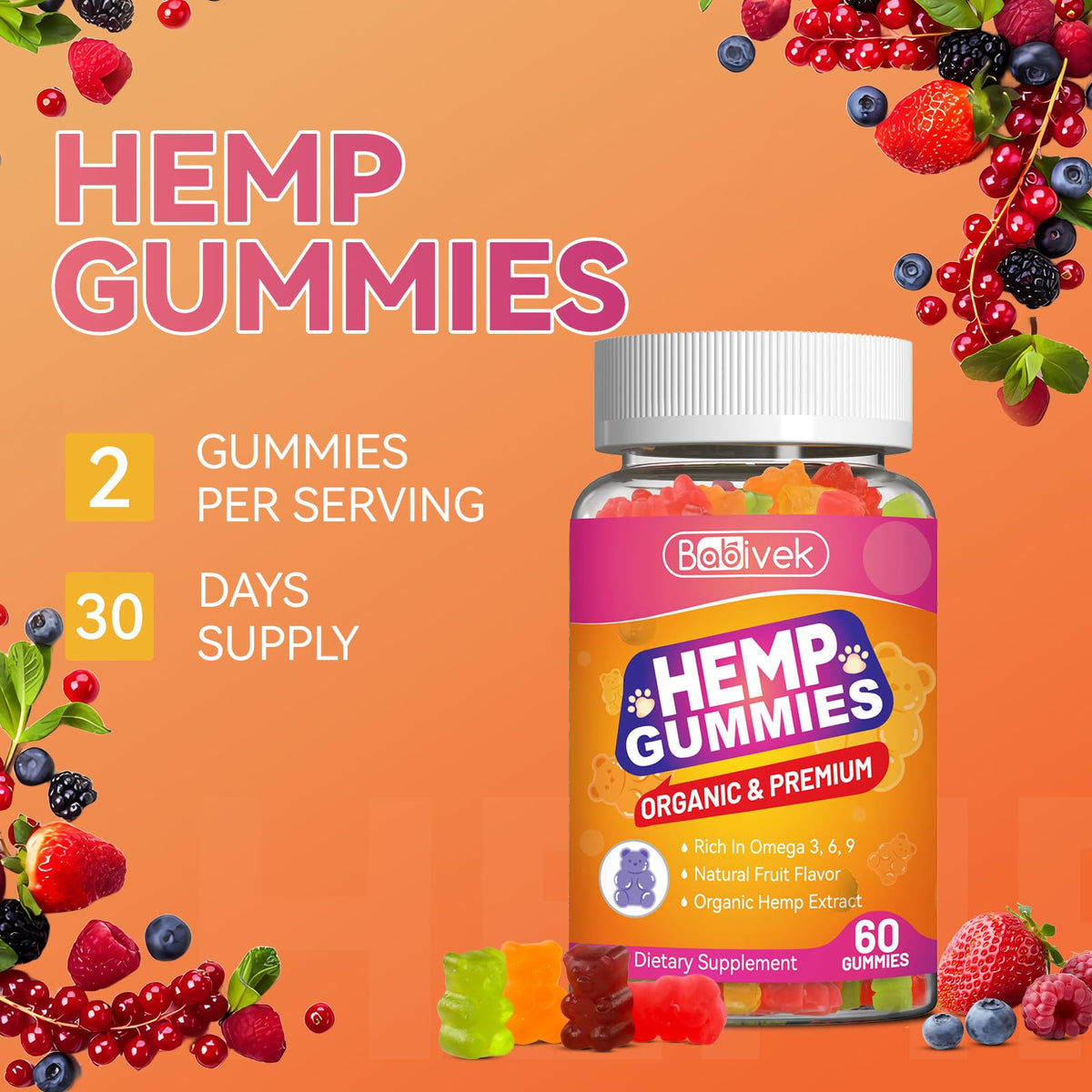 Hemp Seed Oil Gummies L336