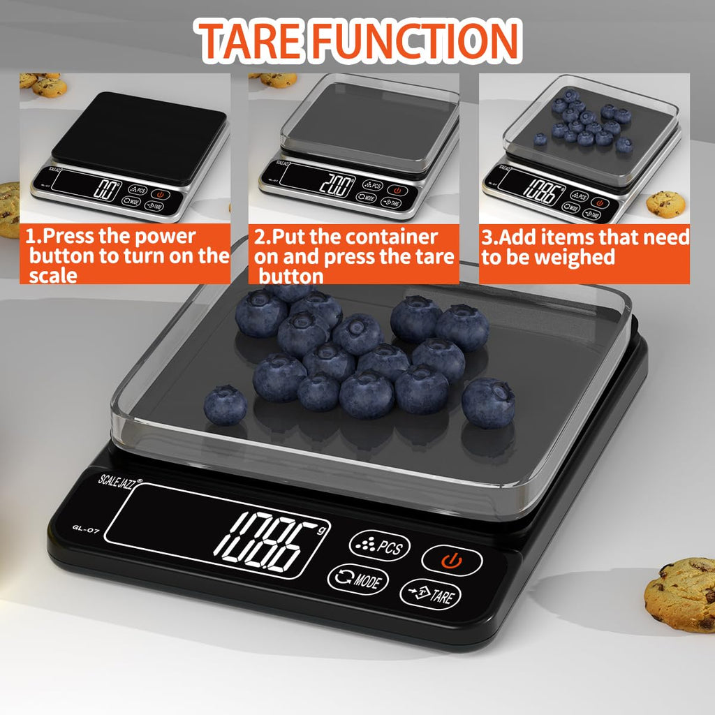 Digital Food Scale 6.6lb Grams Ounces LCD Display T8718