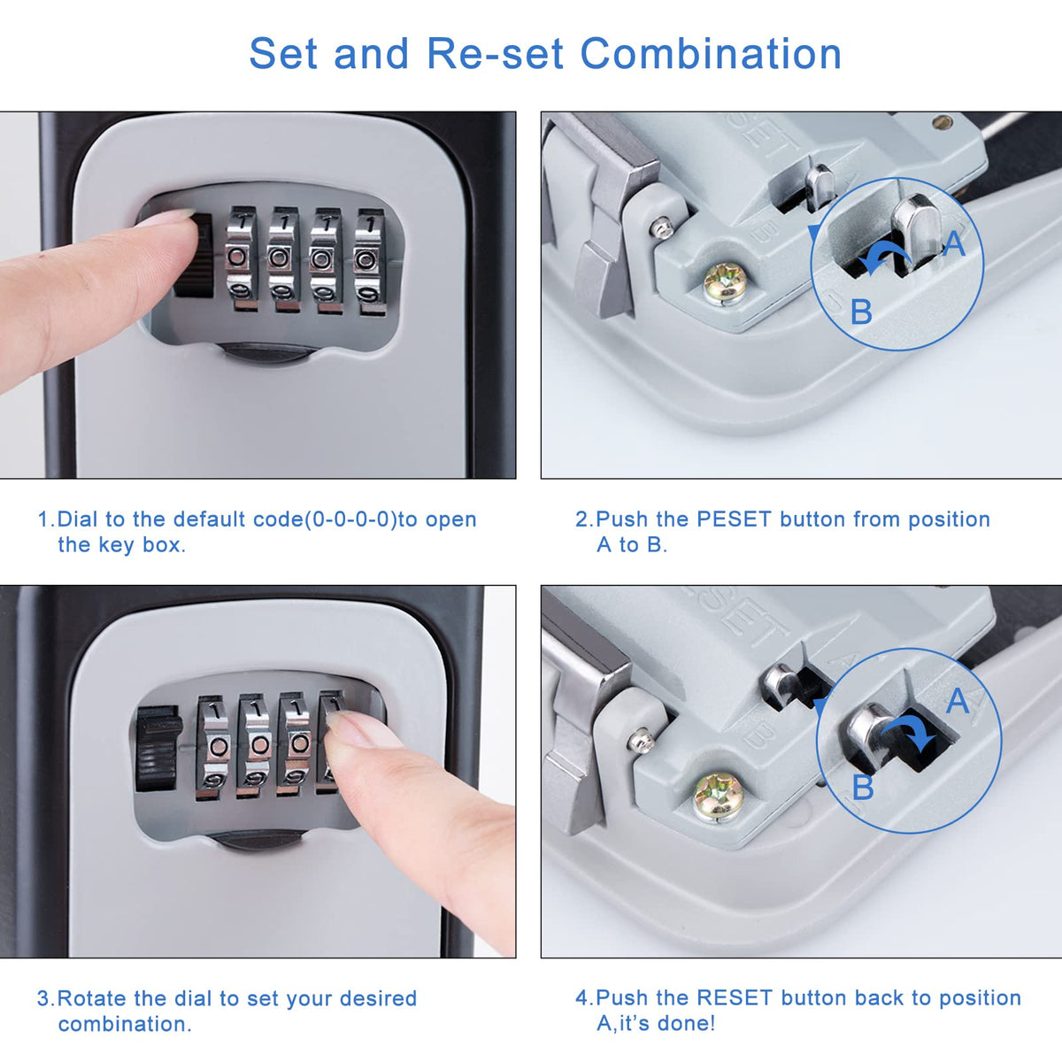 4 Digit Combination Lock Box U598250