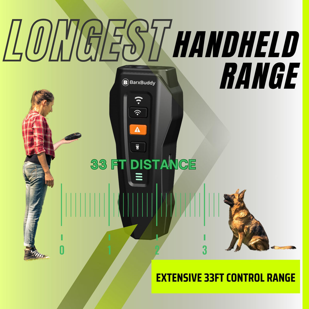 Long Range Ultrasonic Rechargeable Anti Bark Device for Dogs (Black) R856393