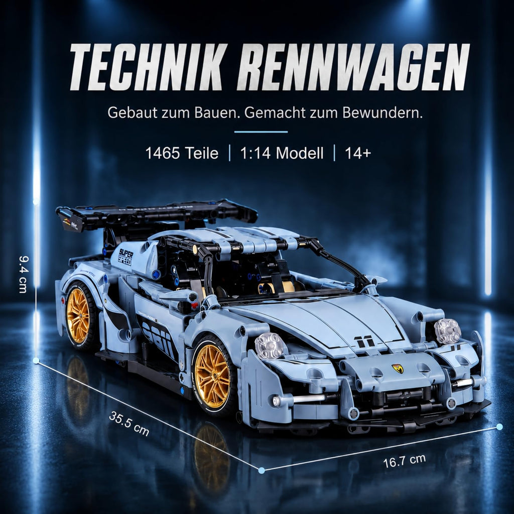 1465 Pieces 1:14 Sports Vehicle Building Blocks Set U9406