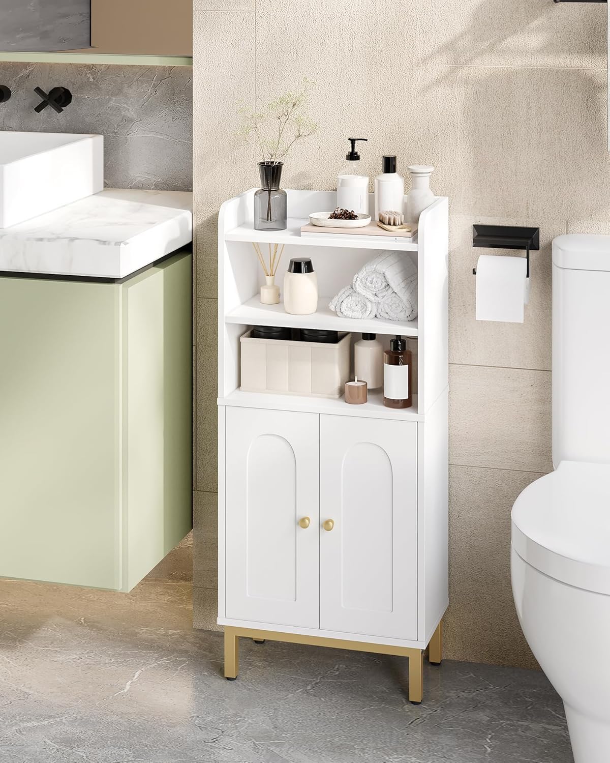 Bathroom Storage Cabinet with 2 Door J825904