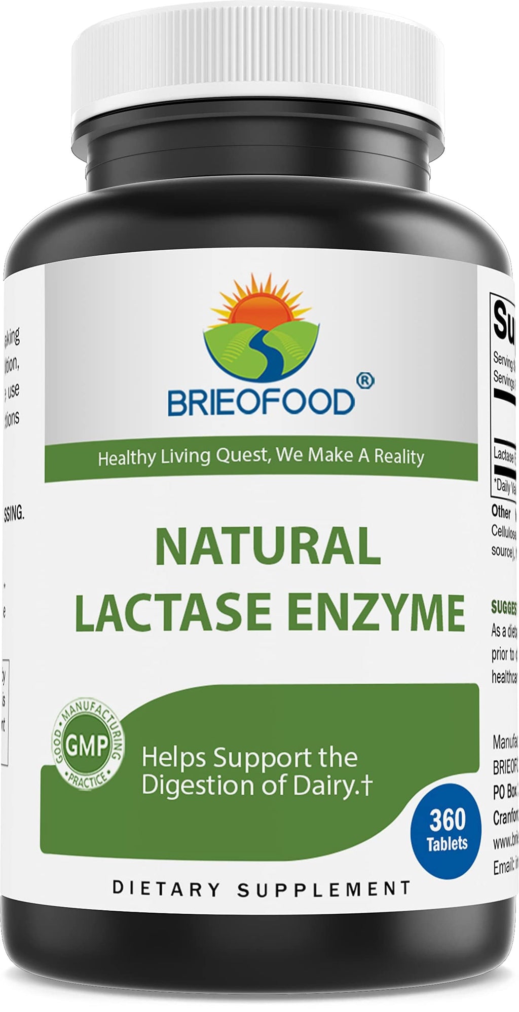 Lactase Enzyme 3000 FCC 360 Tablets K5280