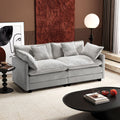 77 Inch Grey Chenille Loveseat H71046