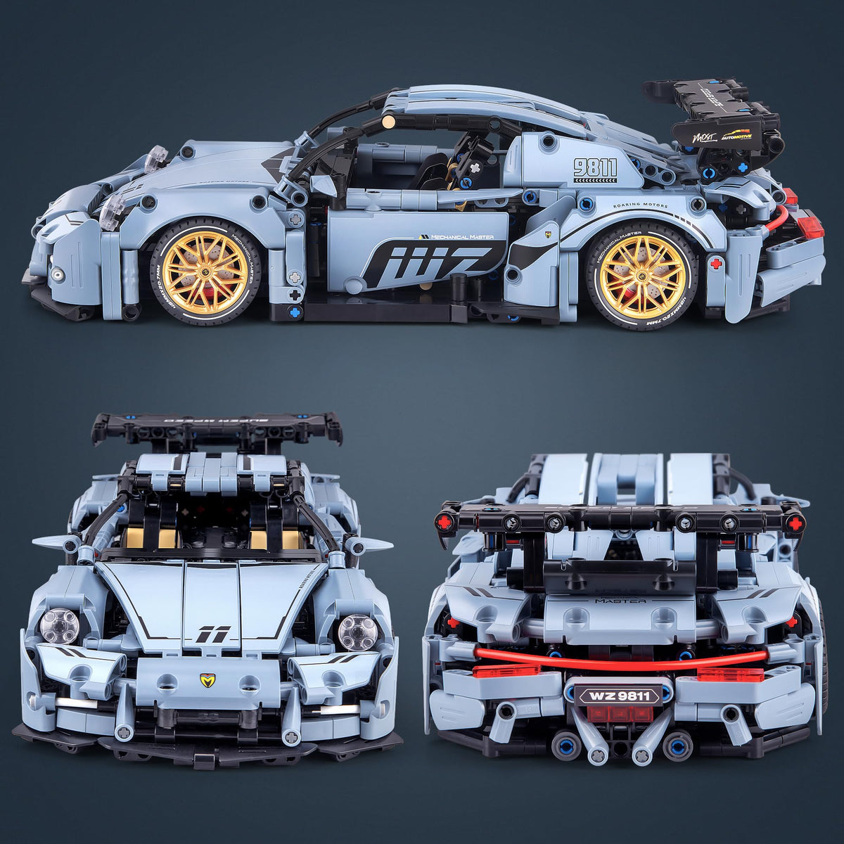 1465 Pieces 1:14 Sports Vehicle Building Blocks Set U9406