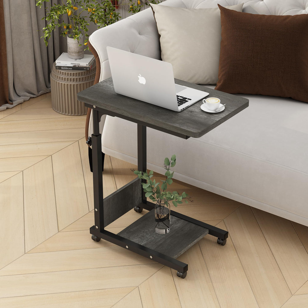 Adjustable Height C Table with Wheels and Storage R877896