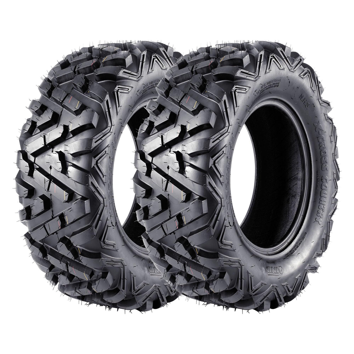 19X7-8 Set of 2 Tubeless ATV Tires Y658919