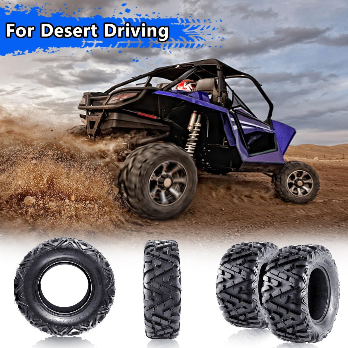 19X7-8 Set of 2 Tubeless ATV Tires Y658919