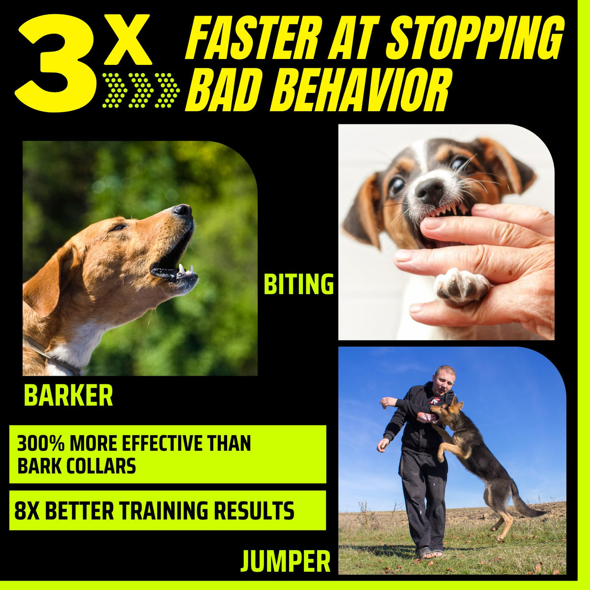 Long Range Ultrasonic Rechargeable Anti Bark Device for Dogs (Black) R856393