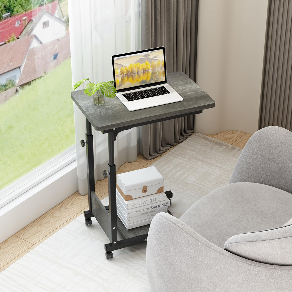 Adjustable Height C Table with Wheels and Storage R877896