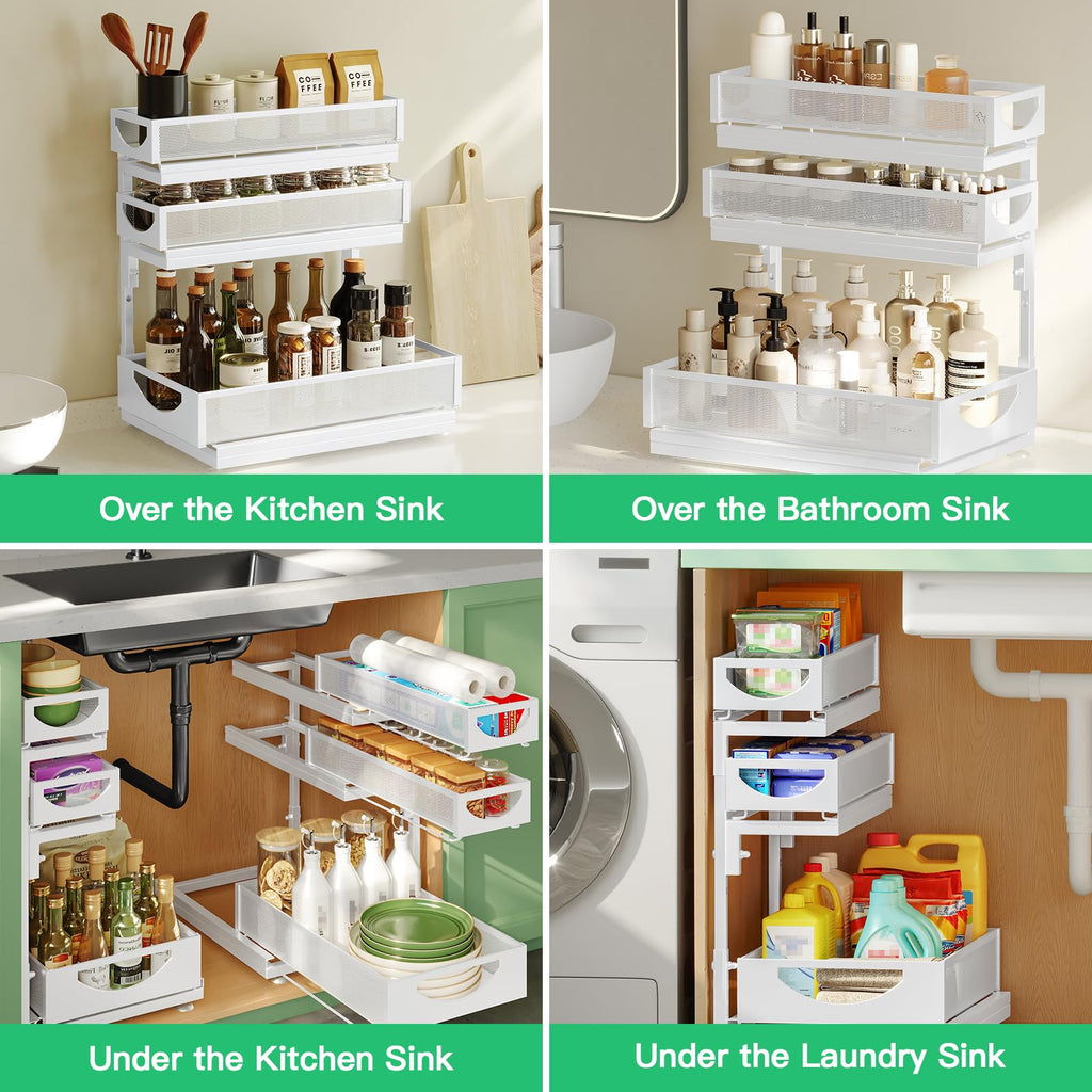 2-Pack 3-Tier Pull Out Under Sink Organizer Q249524