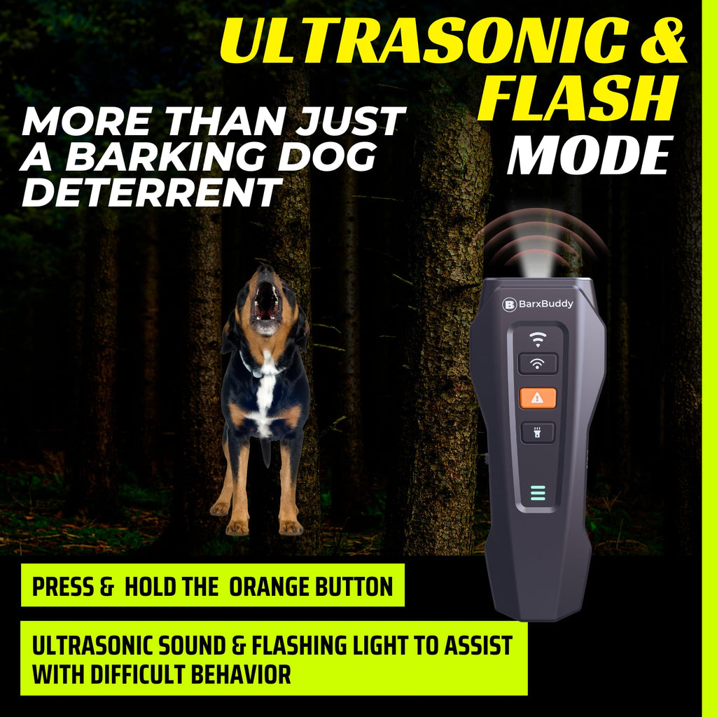 Long Range Ultrasonic Rechargeable Anti Bark Device for Dogs (Black) R856393