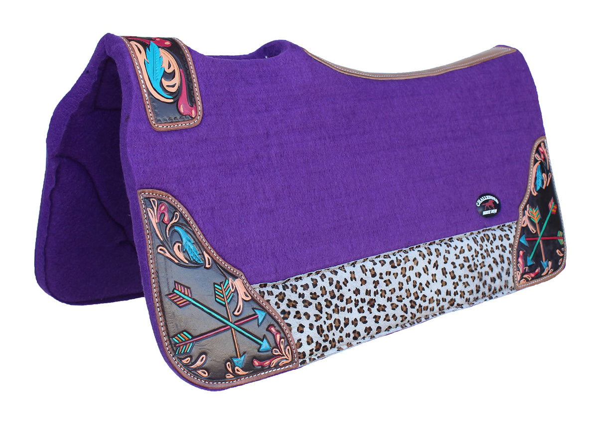 Black Western Wool Felt Saddle Pad Q917027