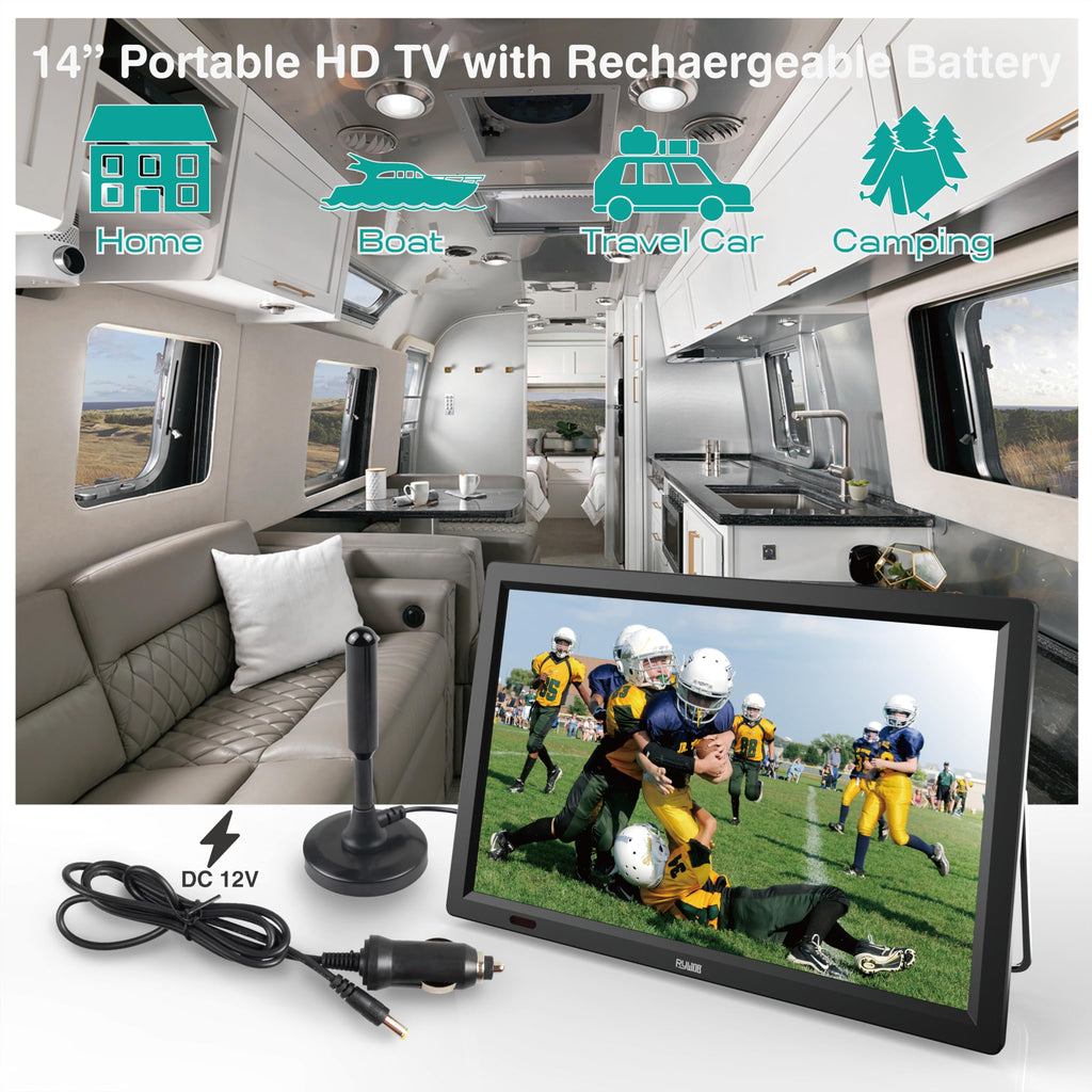 14 Inch Portable TV with Digital Tuner E188