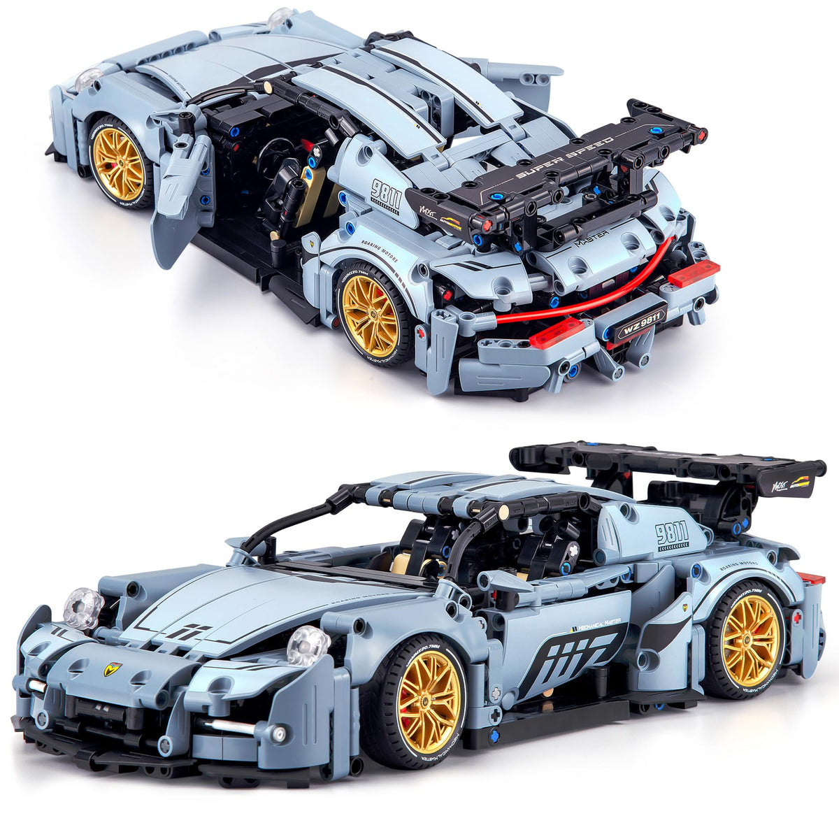 1465 Pieces 1:14 Sports Vehicle Building Blocks Set U9406