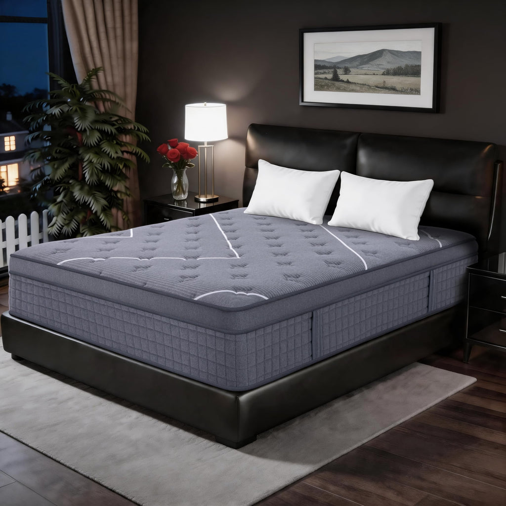 Full Size 12 Inch Gel Memory Foam Pocket Spring Medium Firm Mattress I52603