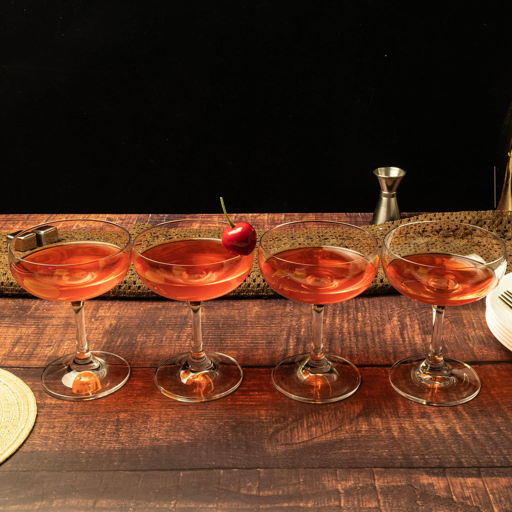 Champagne Glasses Set of 6 Crystal Cocktail Glasses 7 oz S85490