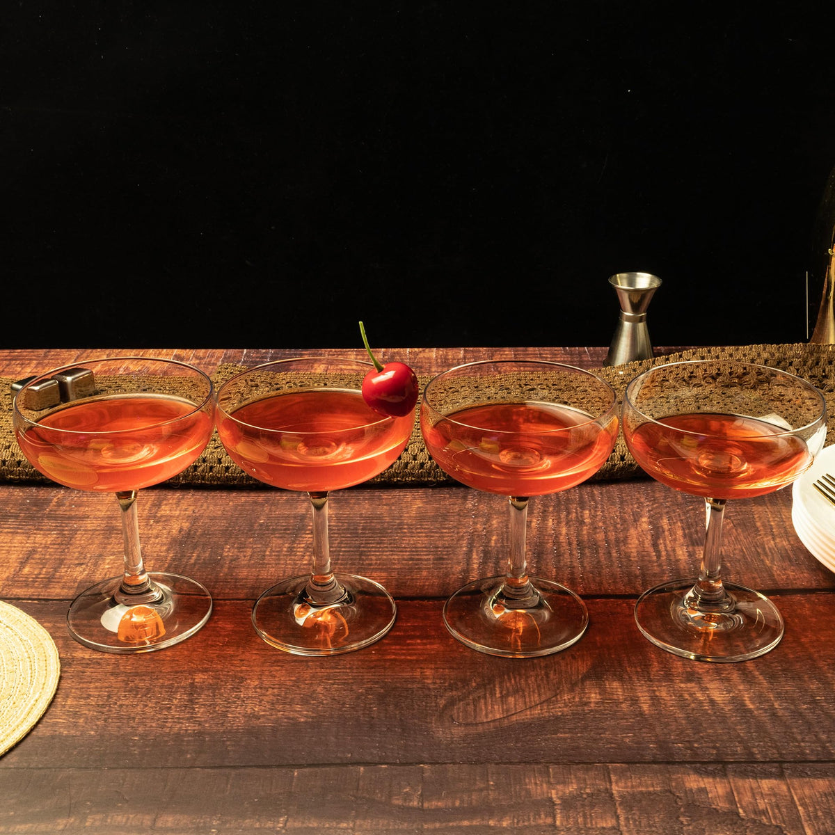 Champagne Glasses Set of 6 Crystal Cocktail Glasses 7 oz S85490