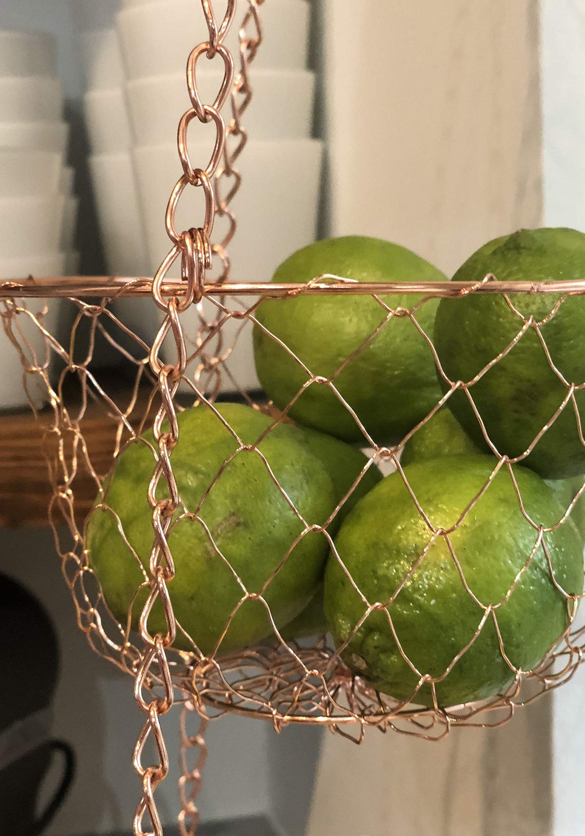 3-Tier Copper Hanging Fruit Baskets R327440